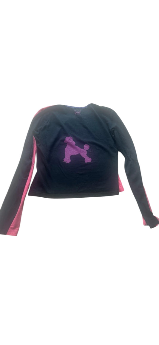 DOLCE & GABBANA “Weird” Long Sleeve Top – Pink/Black – Size S