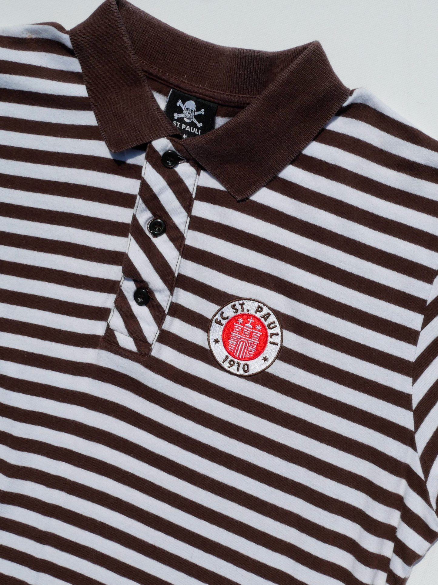 FC St. Pauli Striped Polo Shirt
