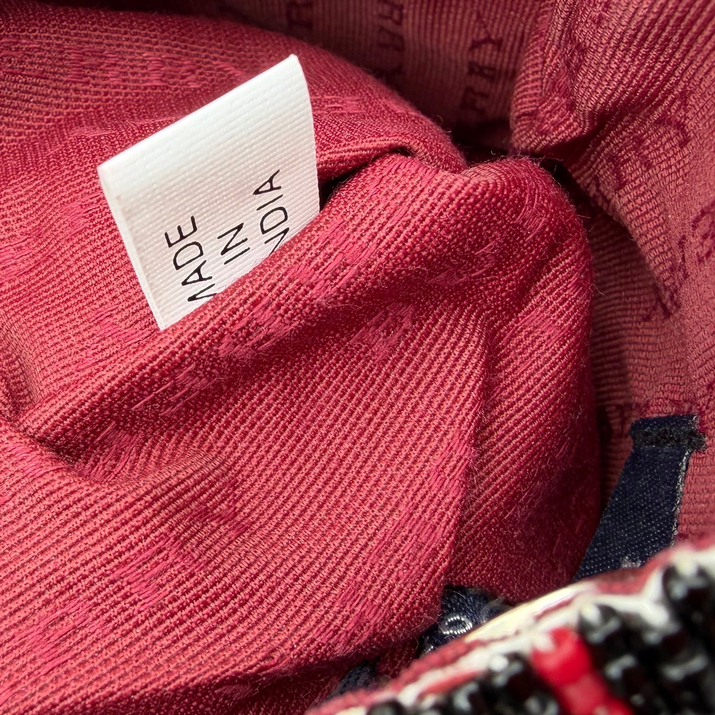 Burberry Beaded Nova Check Mini Bag