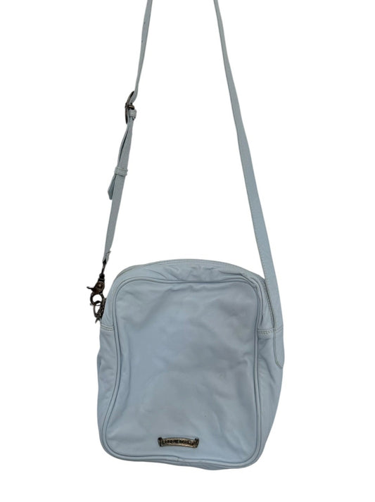 Rare Chrome Hearts light blue leather shoulder bag