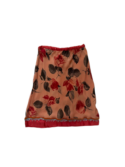 Voyage silk floral skirt