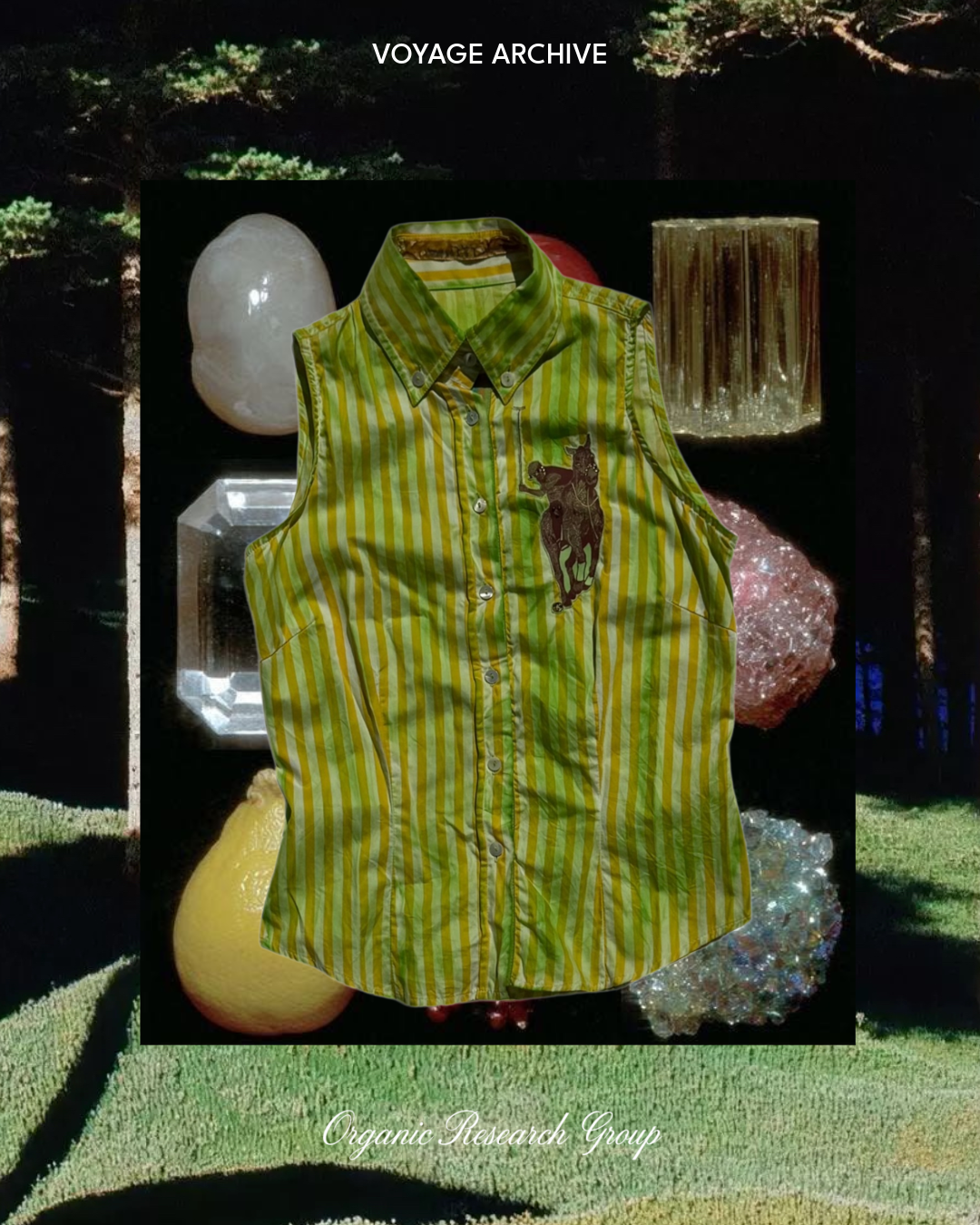 Voyage sleeveless striped shirt