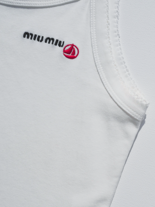 Petit Bateau X Miu Miu stretch jersey tank