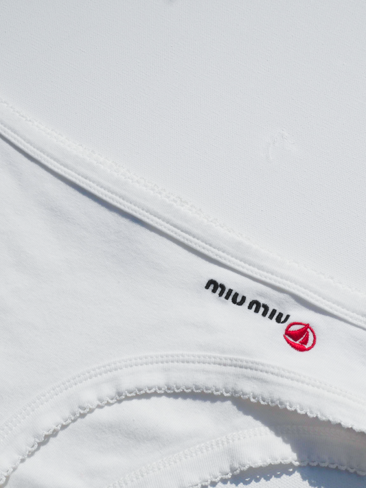 Petit Bateau X Miu Miu stretch jersey briefs