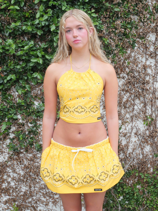 Miu Miu Bandana Halter Top