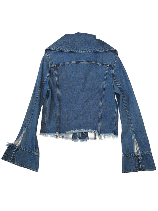 Marques’ Almeida Cropped Raw Hem Denim Jacket