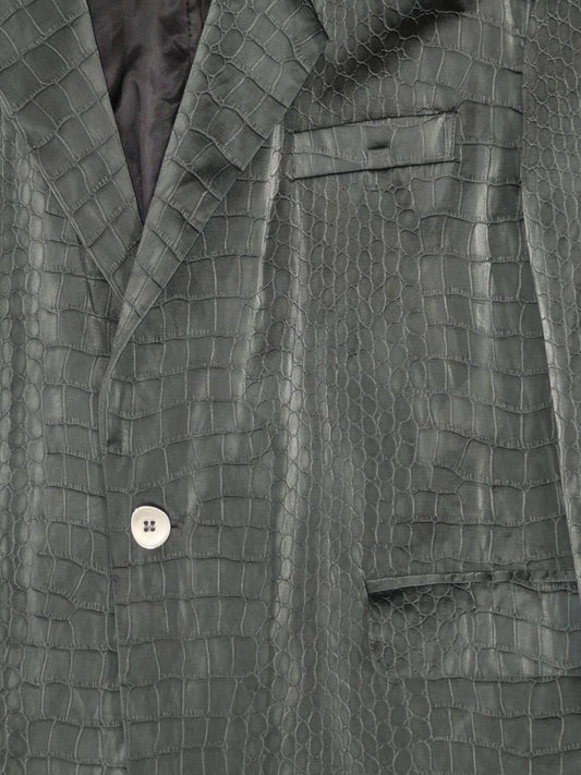 Croc Embossed Blazer