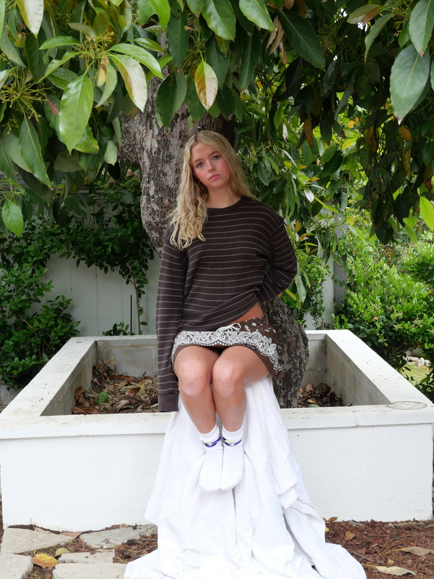 Miu Miu Banadana Mini Skirt - Brown