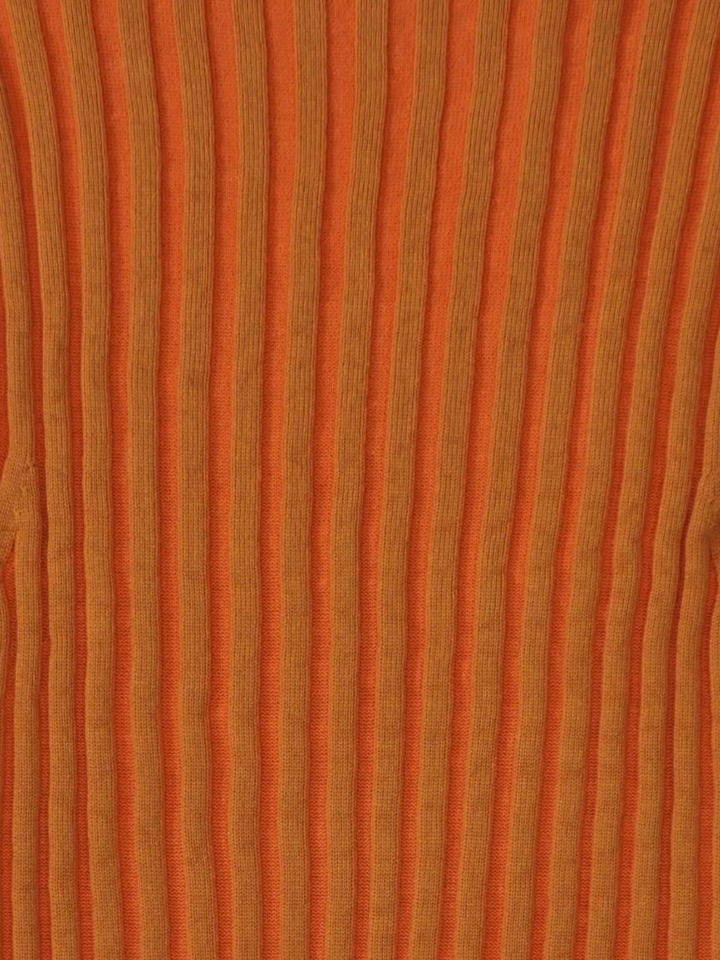 Eckhaus Latta Ribbed Knit Tank – Tangerine Stripe