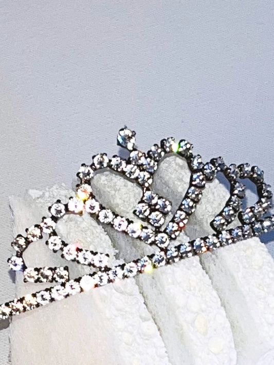 Saint Laurent AW16 Grunge Tiara – Hedi Slimane Runway Rhinestone Crown (Final Collection)