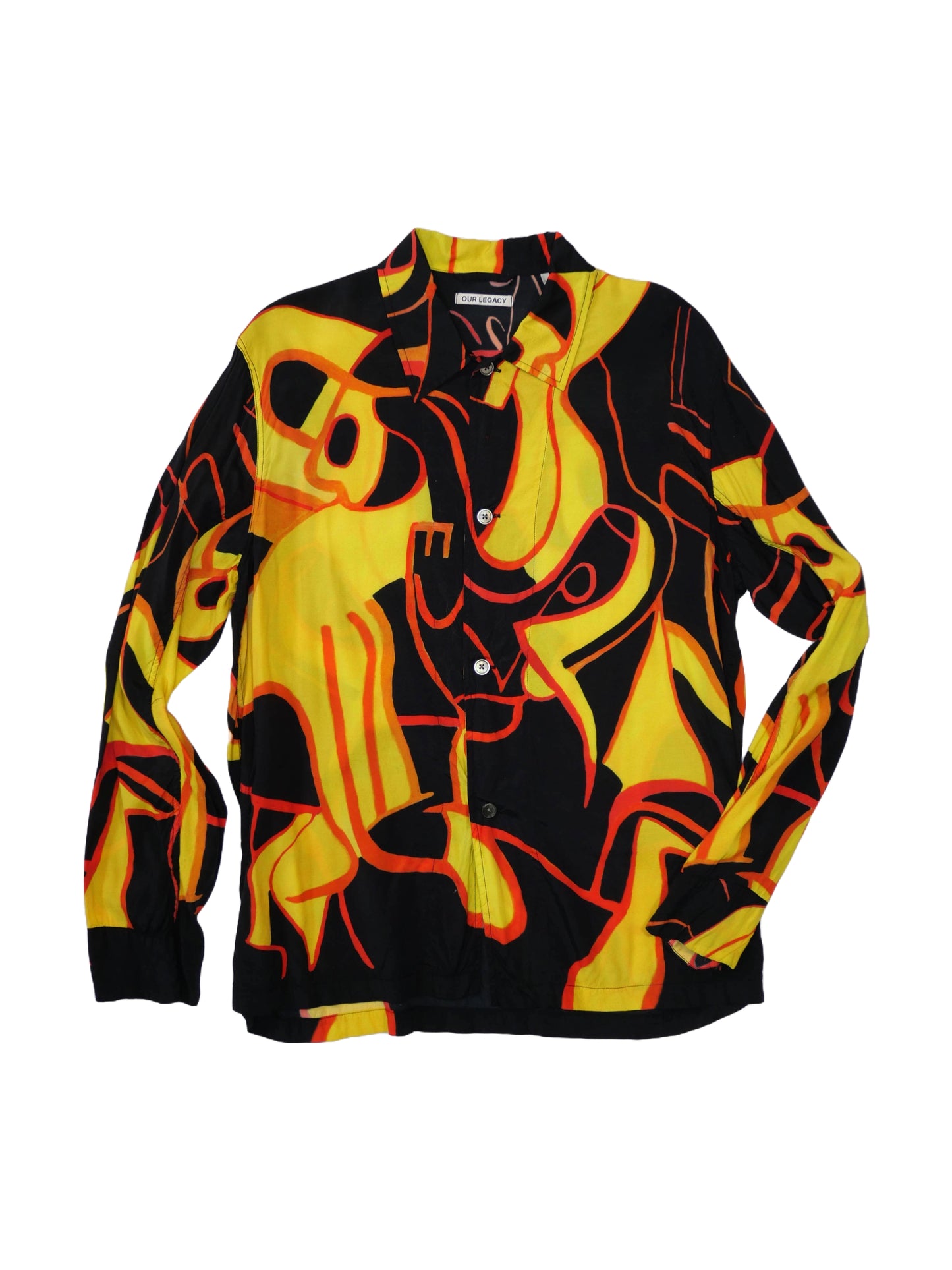 Our Legacy Psychedelic Print Button-Up Shirt