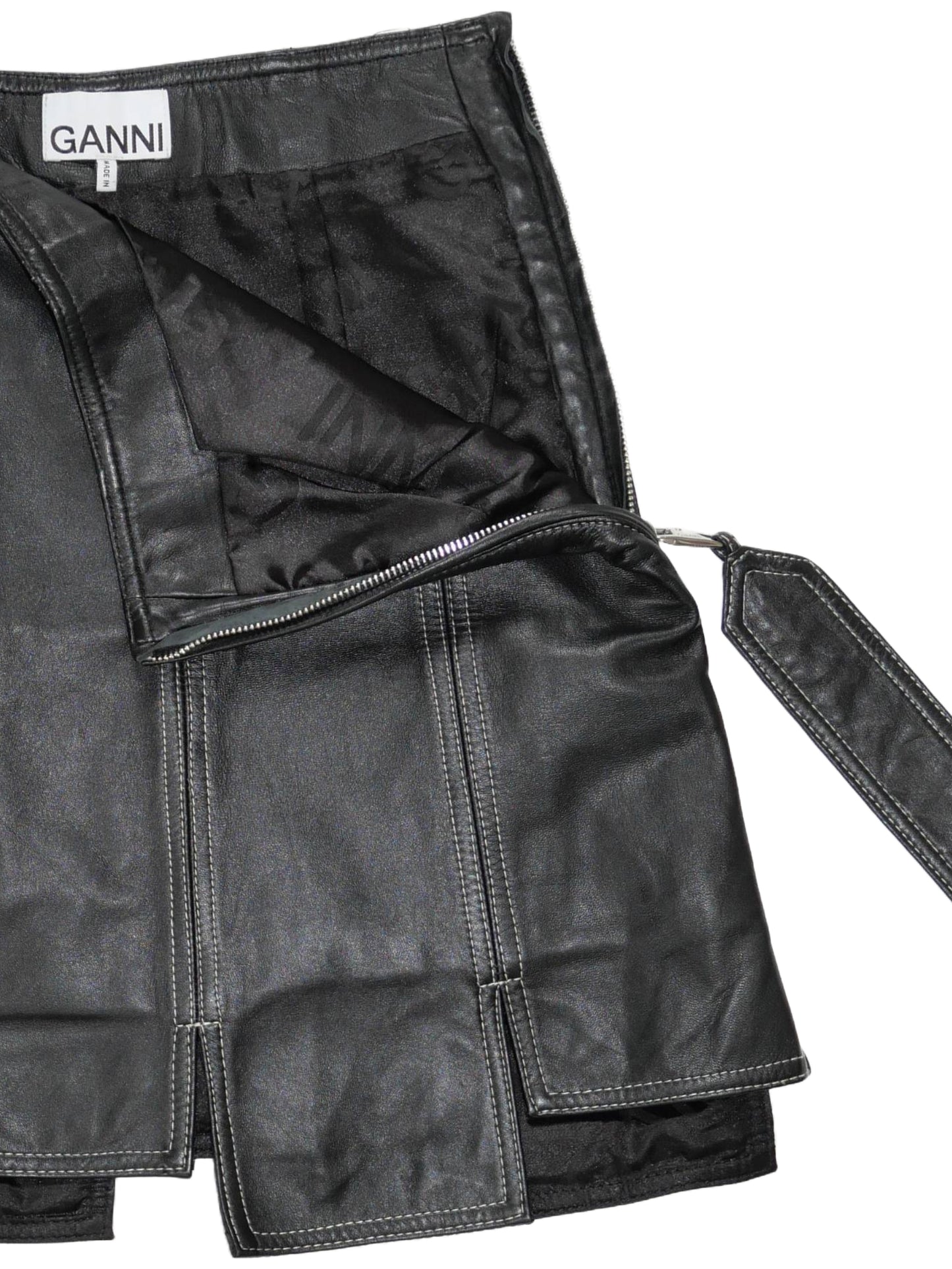 Ganni Leather Skirt