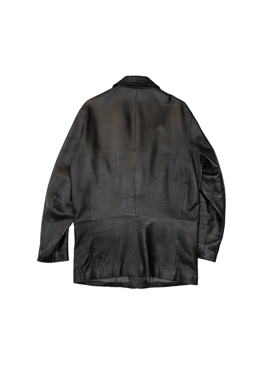 Rare Vintage Kenneth Cole Leather Blazer