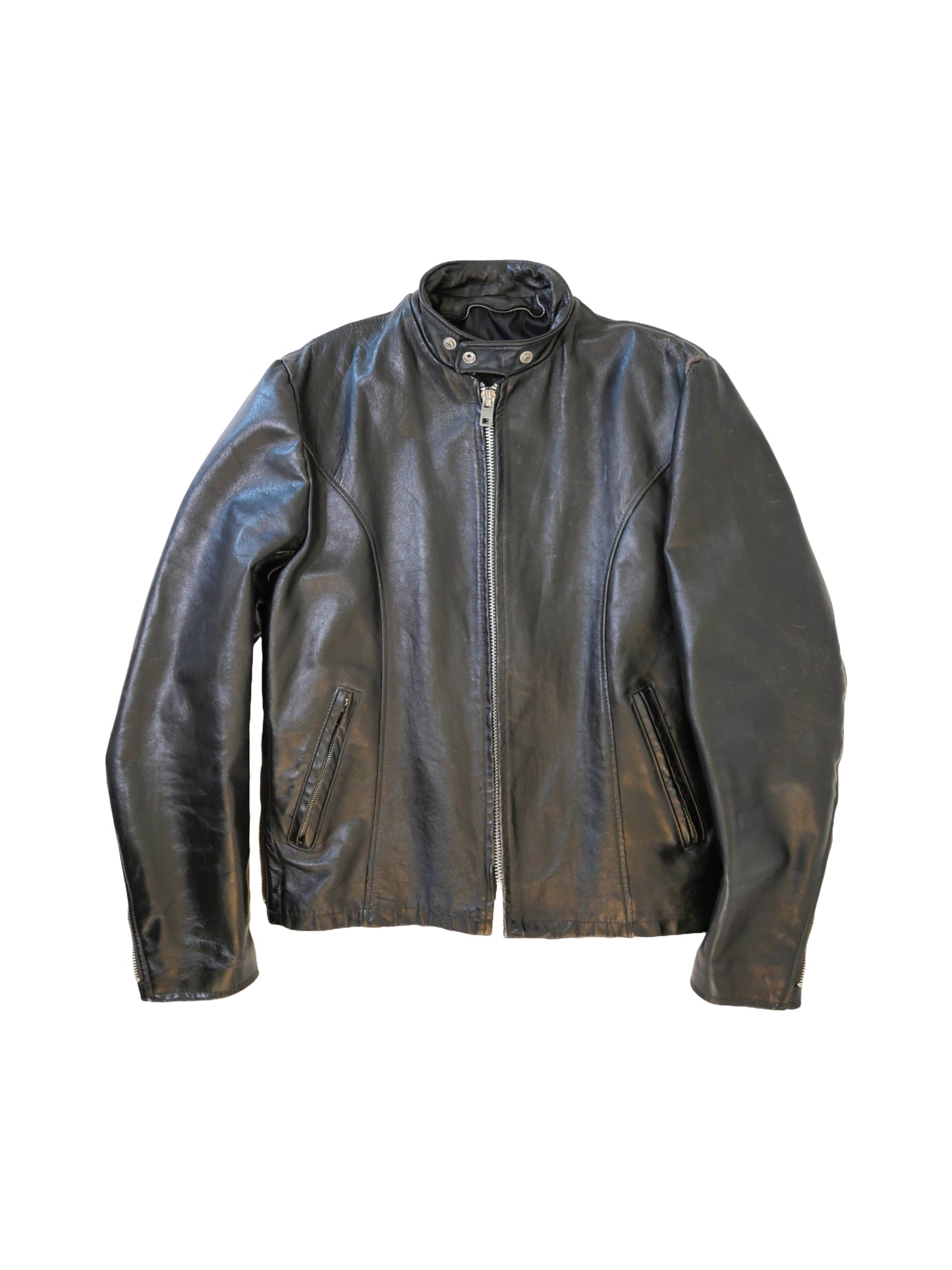Vintage Leather Motorcycle Jacket