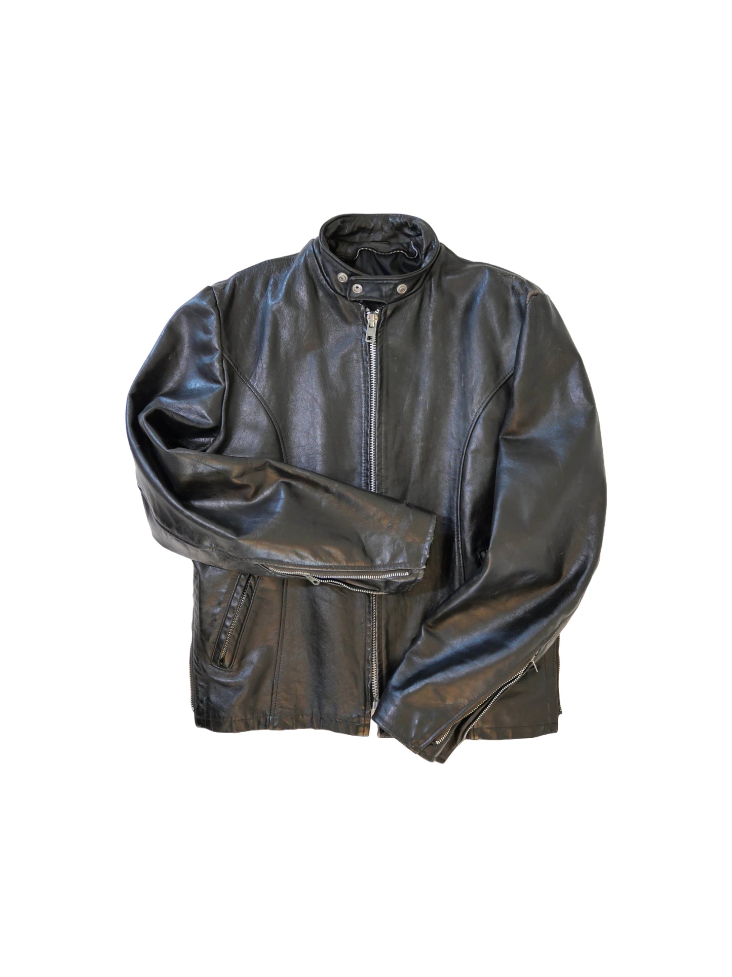 Vintage Leather Motorcycle Jacket