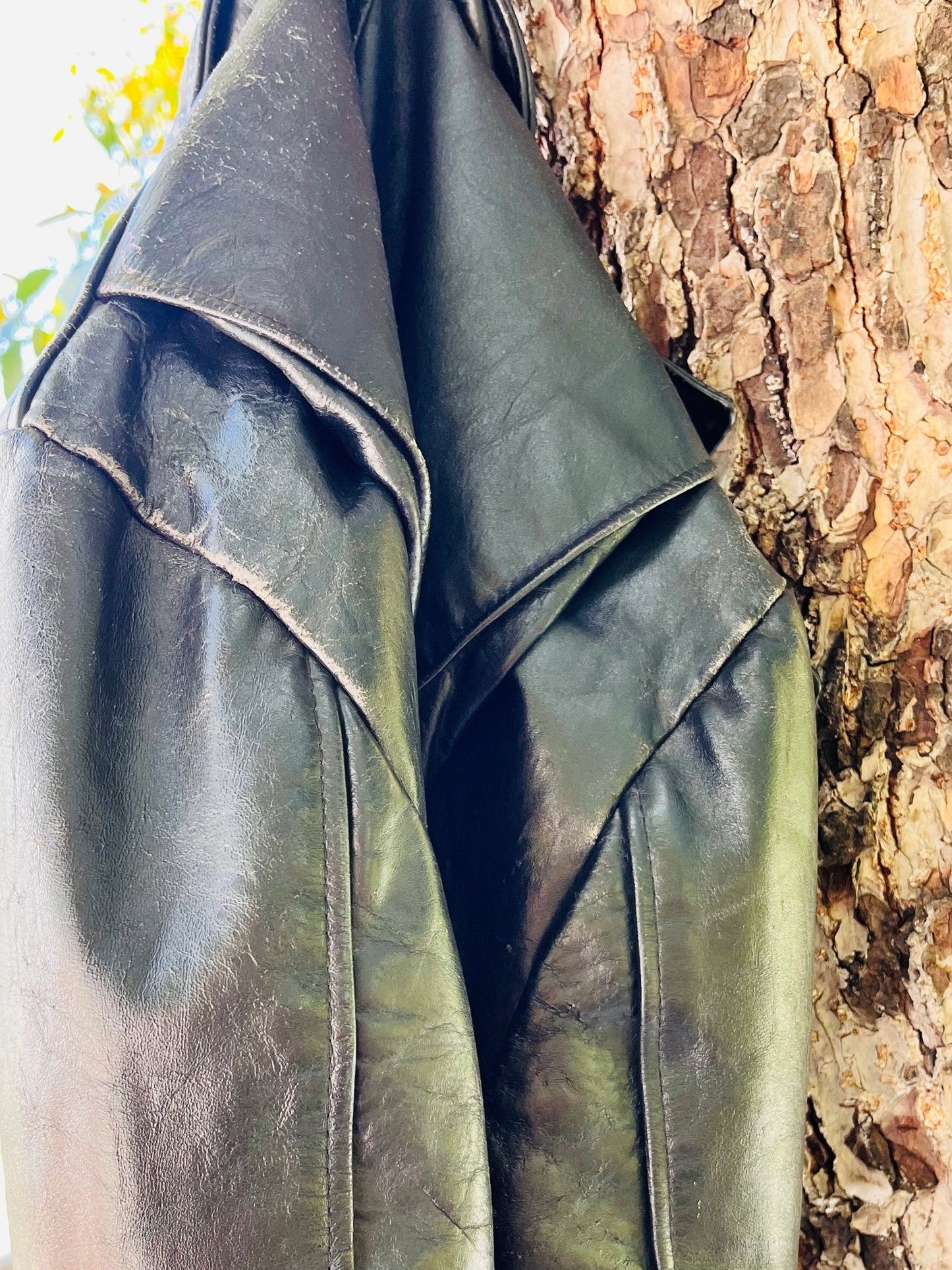 Vintage Leather Motorcycle Jacket