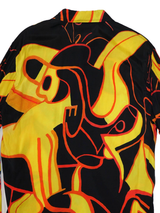 Our Legacy Psychedelic Print Button-Up Shirt
