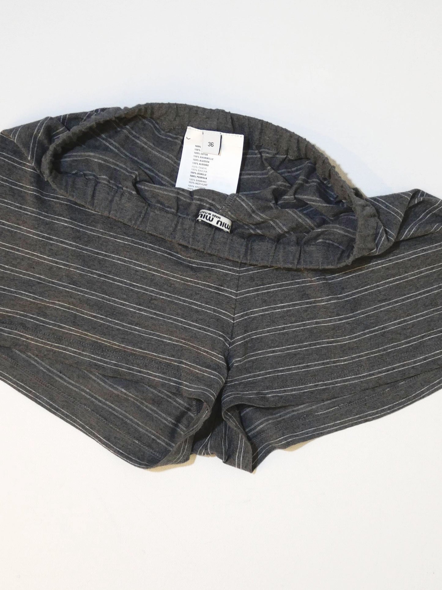 Miu Miu Striped Jersey Boxer Shorts
