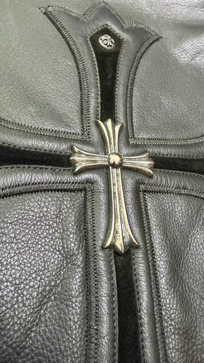Chrome Hearts Leather Biker Jacket