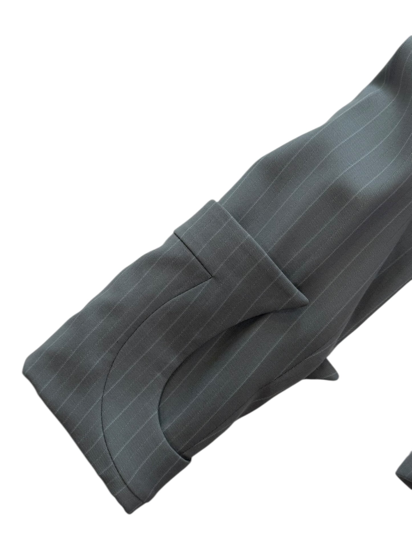 Alexander McQueen Pinstripe Tailored Jacket and Skirt Set Made in Italy Size 40