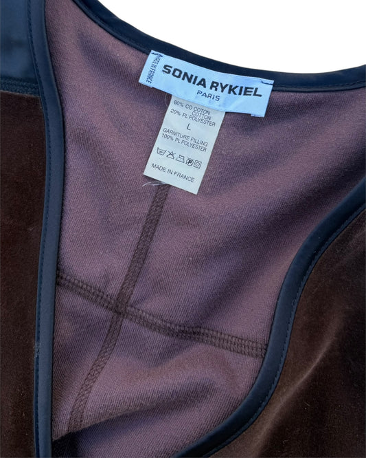 Sonia Rykiel Paris technical velvet vest