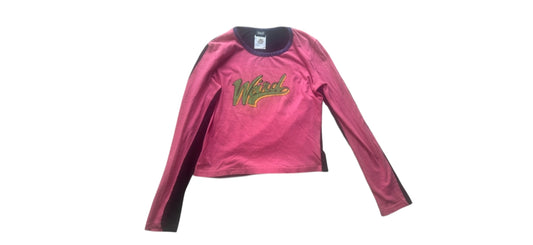 DOLCE & GABBANA “Weird” Long Sleeve Top – Pink/Black – Size S