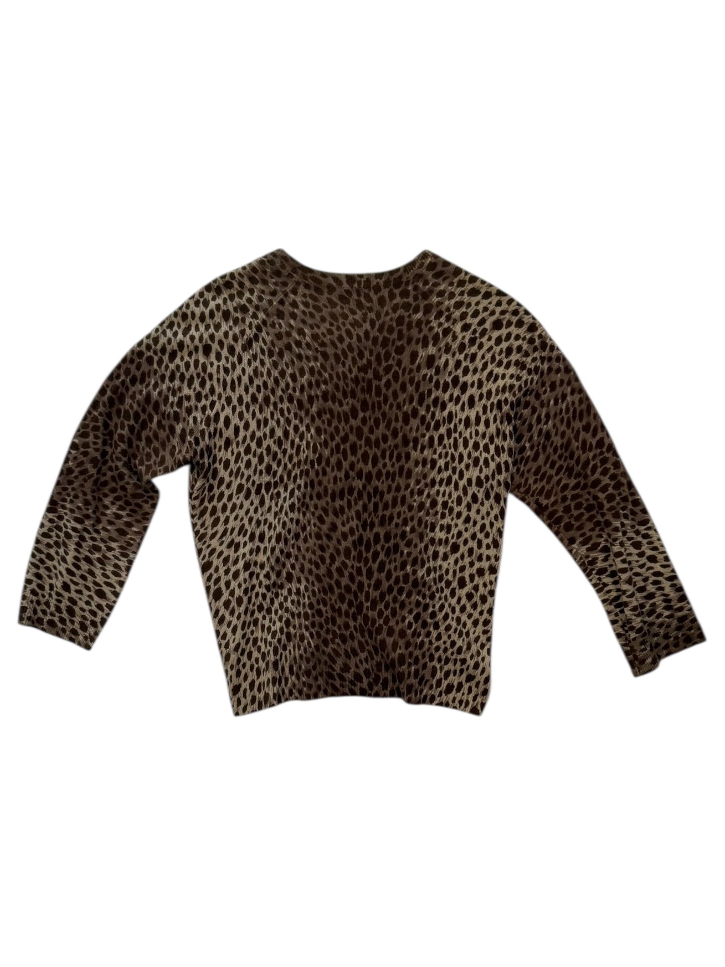Dolce & Gabbana Leopard Print Knit Cardigan – Made in Italy