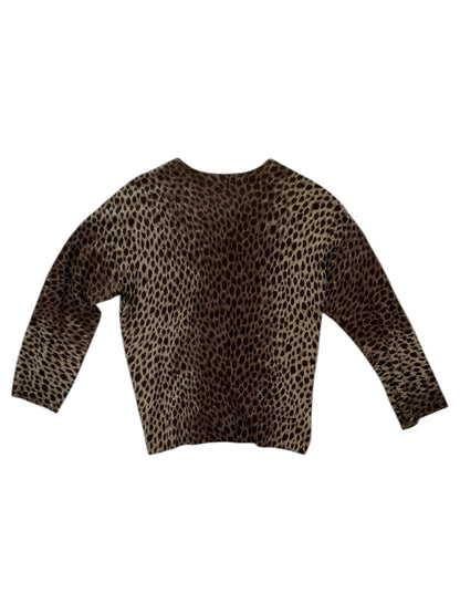 Dolce & Gabbana Leopard Print Knit Cardigan – Made in Italy
