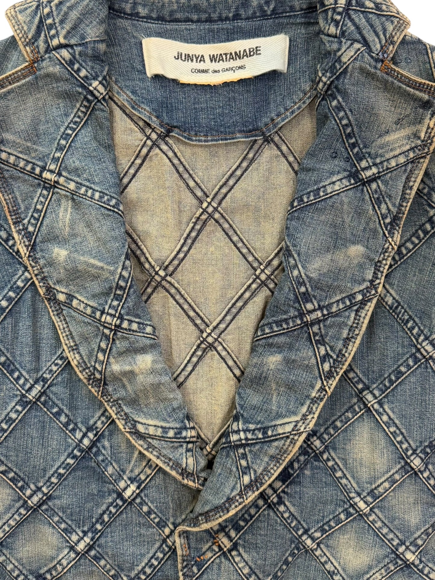 Junya Watanabe Comme des Garçons reconstructed denim jacket Rare