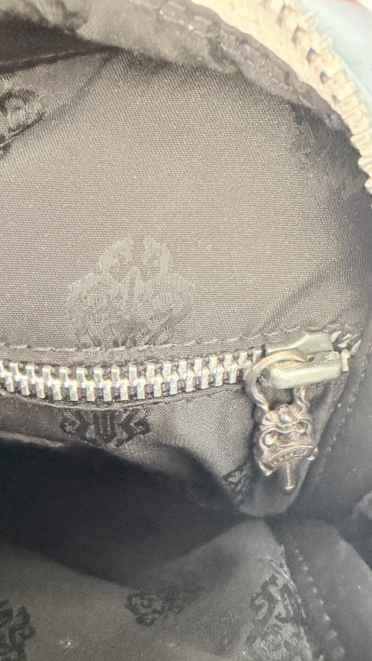 Rare Chrome Hearts light blue leather shoulder bag