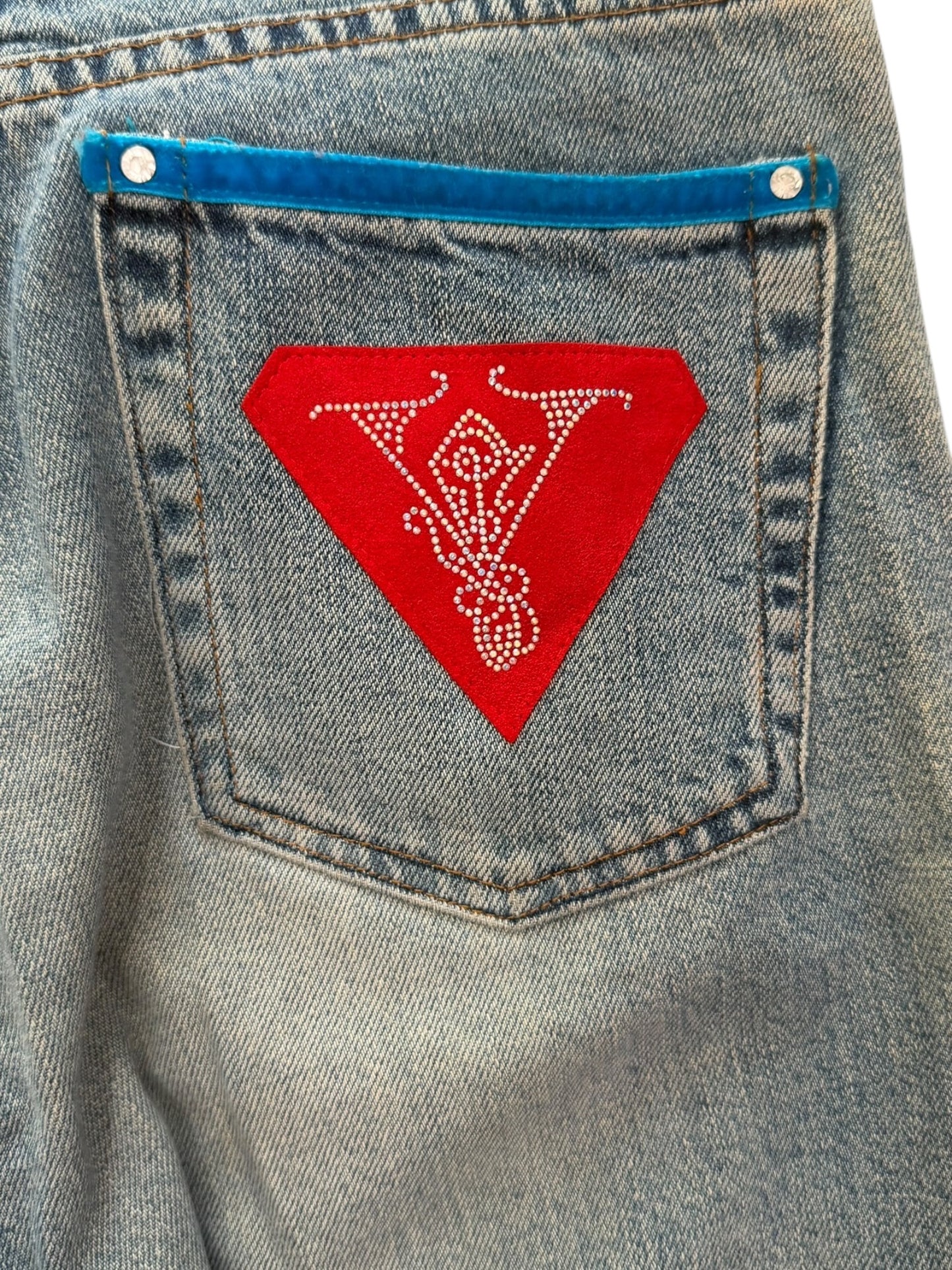 Voyage embroidered denim jeans