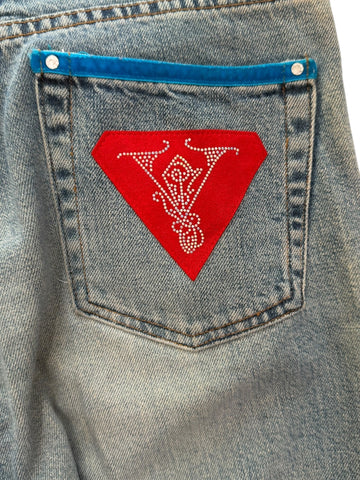 Voyage embroidered denim jeans