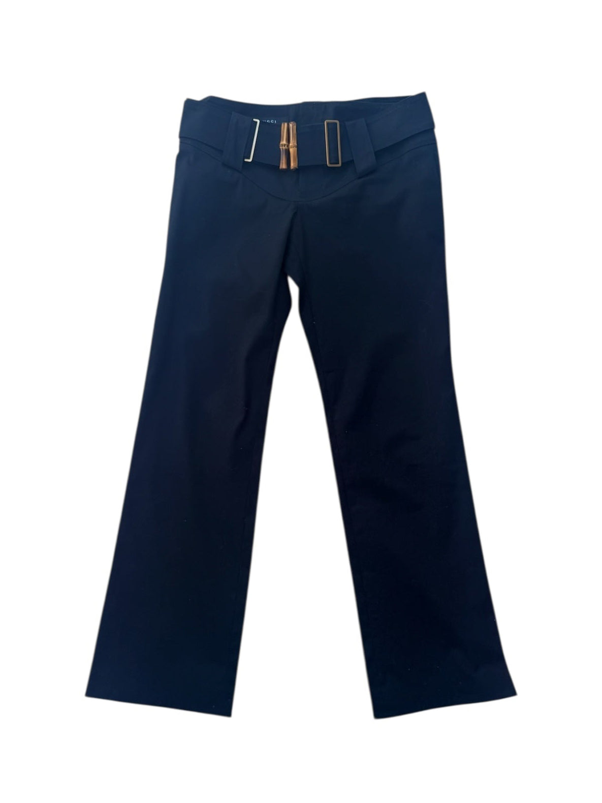 Gucci Bamboo-Buckle Tailored Trousers