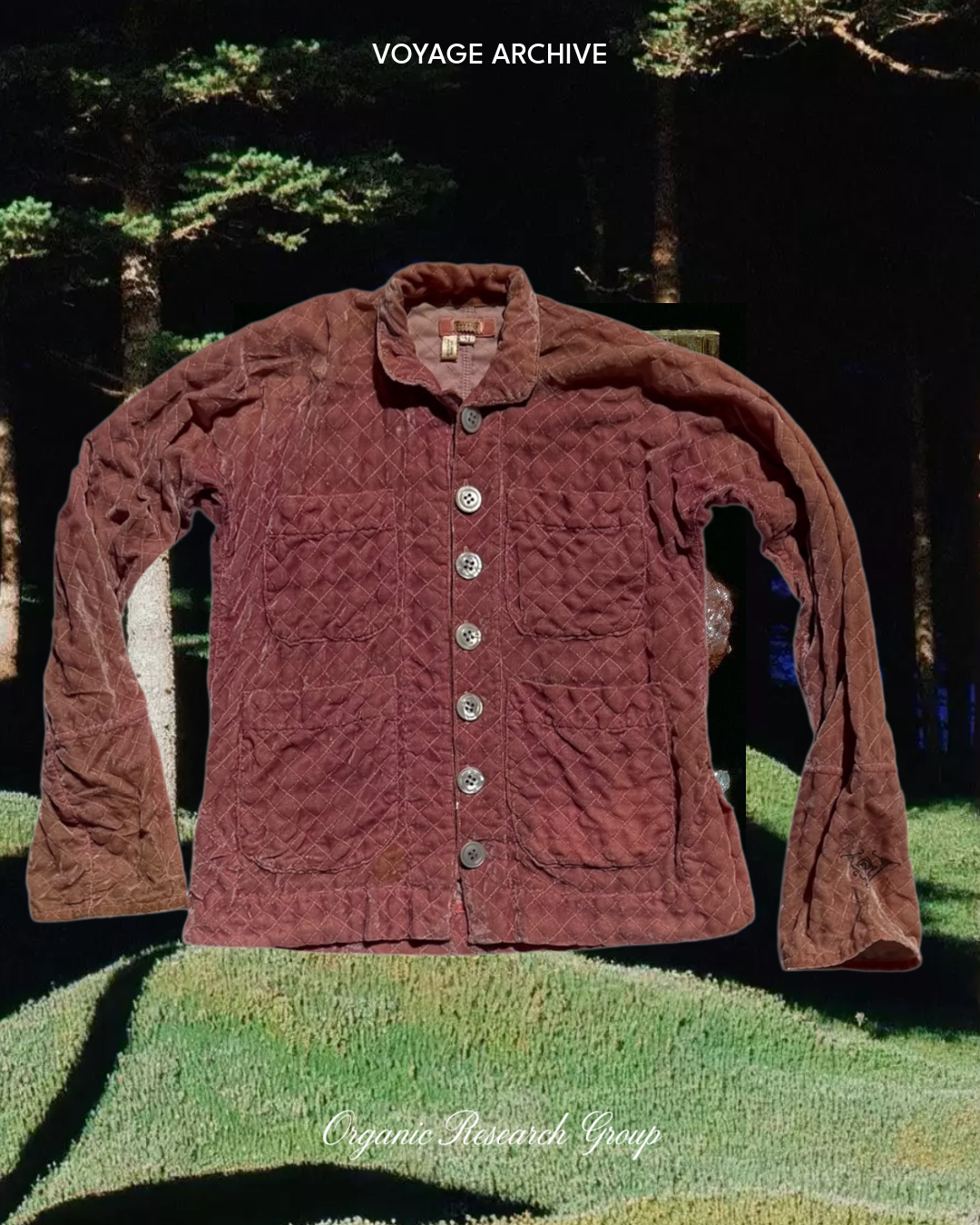 Voyage quilted velvet jacket