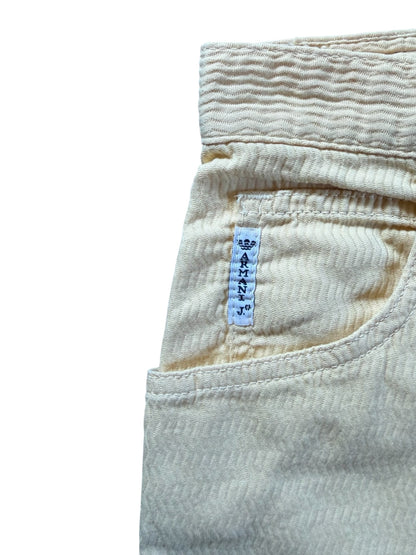 Armani Jeans Textured Yellow Denim