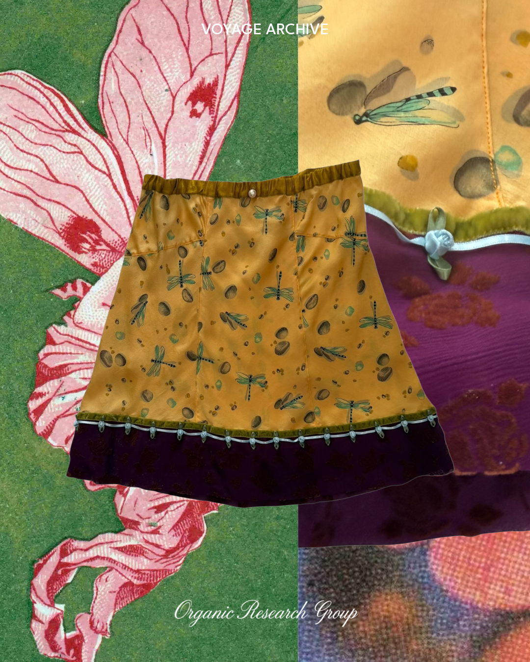 Voyage silk skirt
