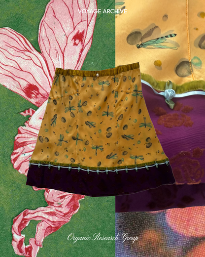 Voyage silk skirt