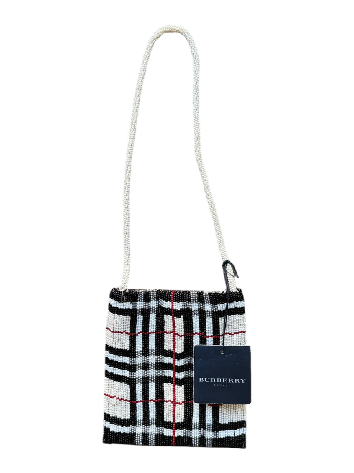 Burberry Beaded Nova Check Mini Bag