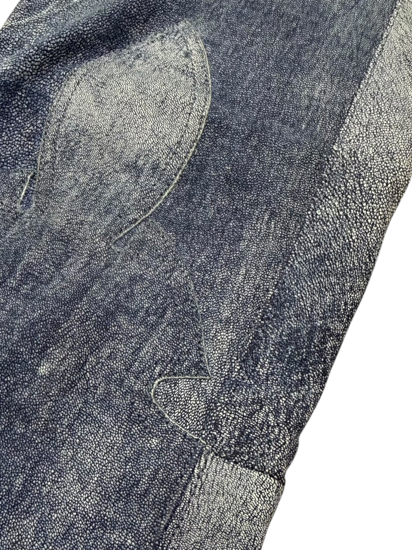 Chrome Hearts Blue Leather Pants