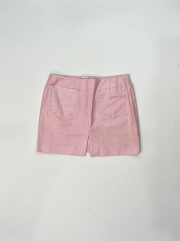 Vintage Versace Pink Studded Jacket & Skirt Set