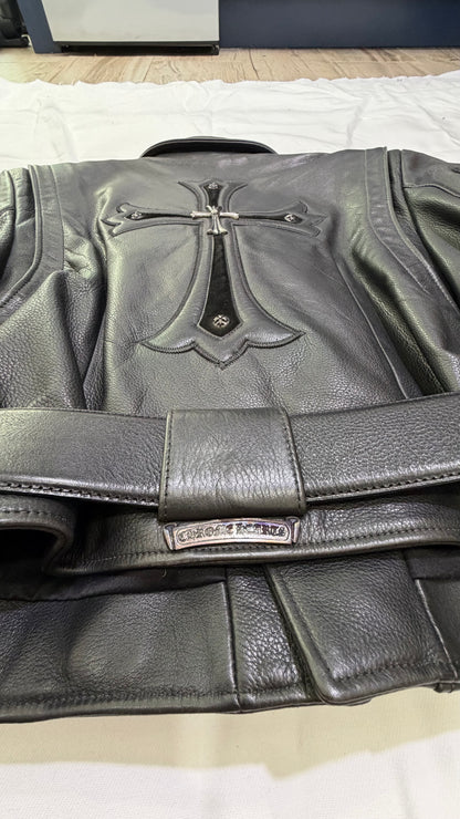 Chrome Hearts Leather Biker Jacket