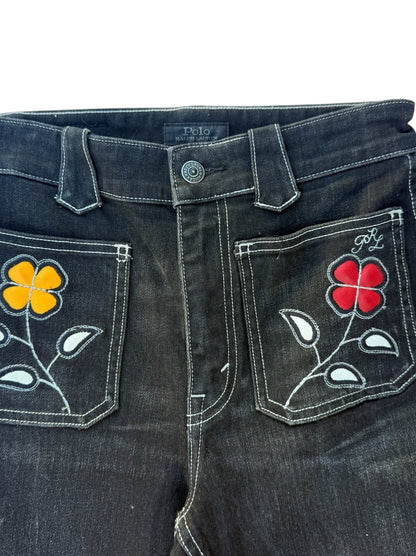 Polo Ralph Lauren Embroidered Floral Denim Jeans