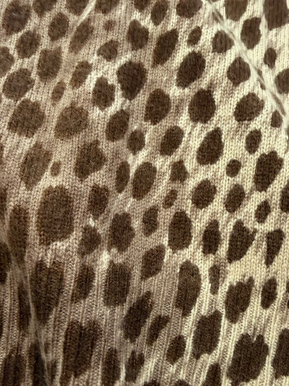 Dolce & Gabbana Leopard Print Knit Cardigan – Made in Italy