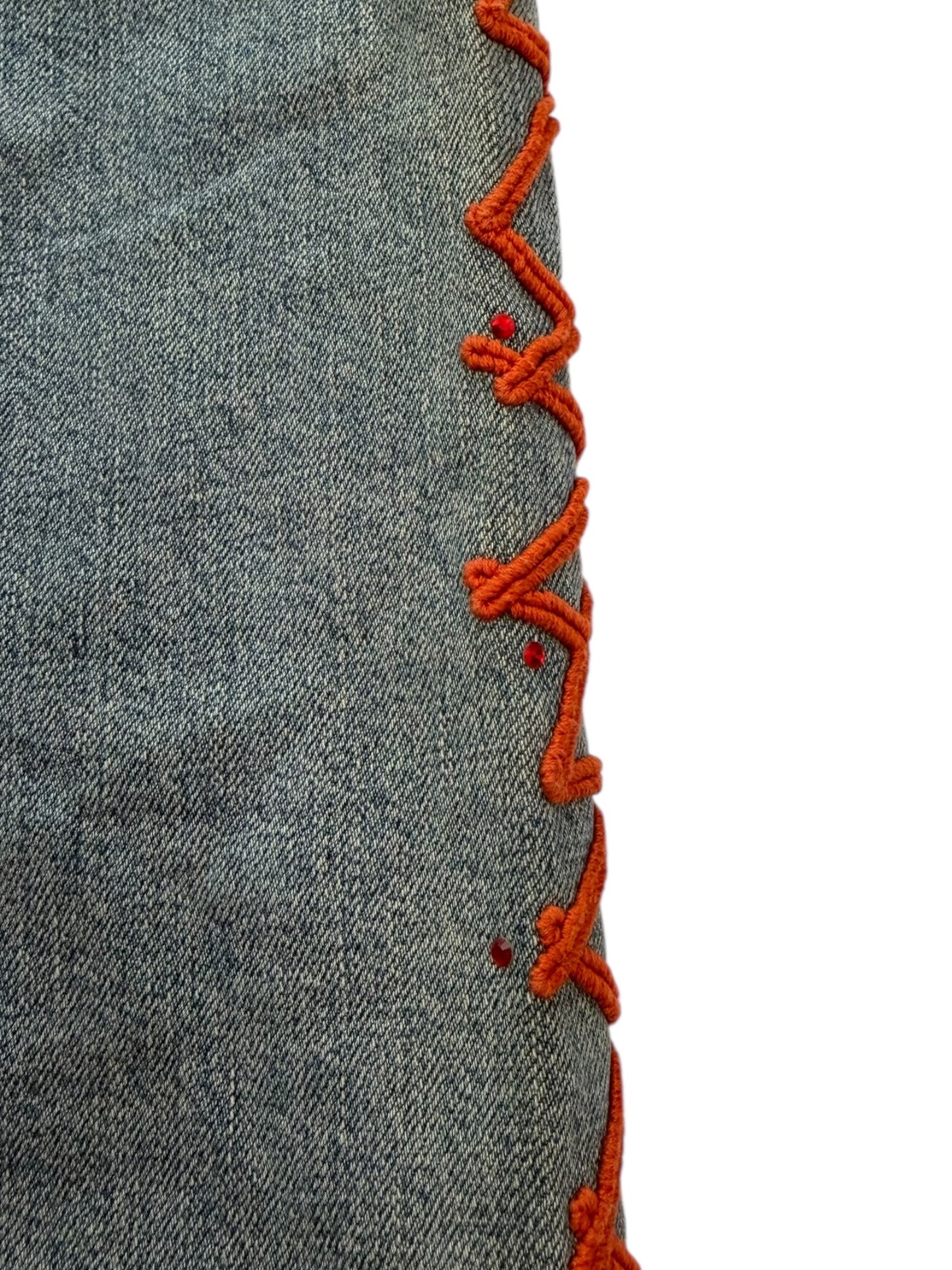 Voyage embroidered denim jeans