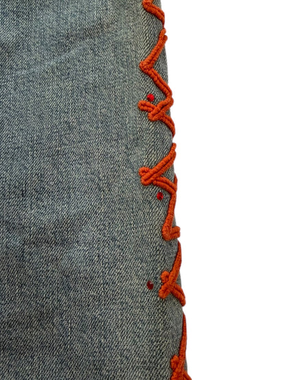 Voyage embroidered denim jeans