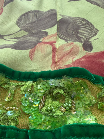 Voyage silk floral skirt
