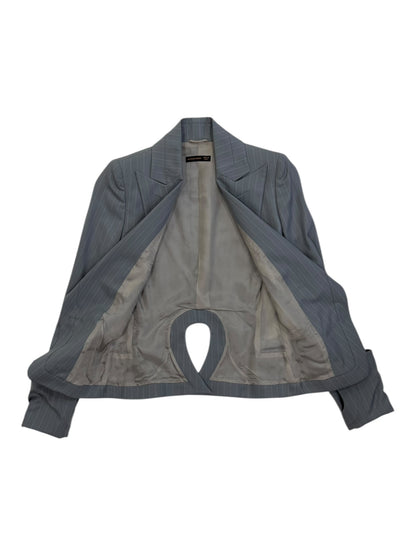 Alexander McQueen Pinstripe Tailored Jacket and Skirt Set Made in Italy Size 40