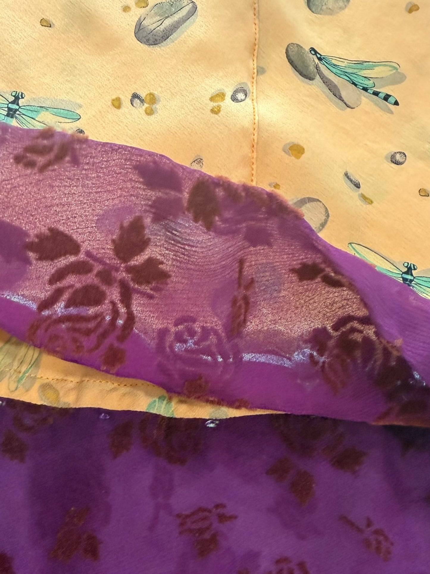 Voyage silk skirt