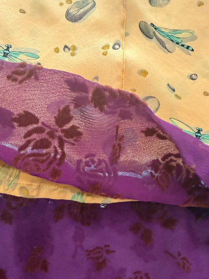 Voyage silk skirt