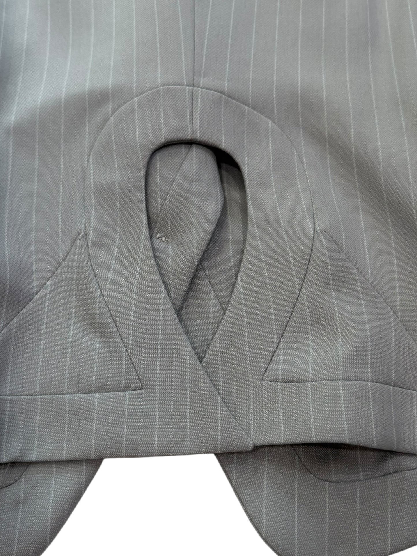 Alexander McQueen Pinstripe Tailored Jacket and Skirt Set Made in Italy Size 40